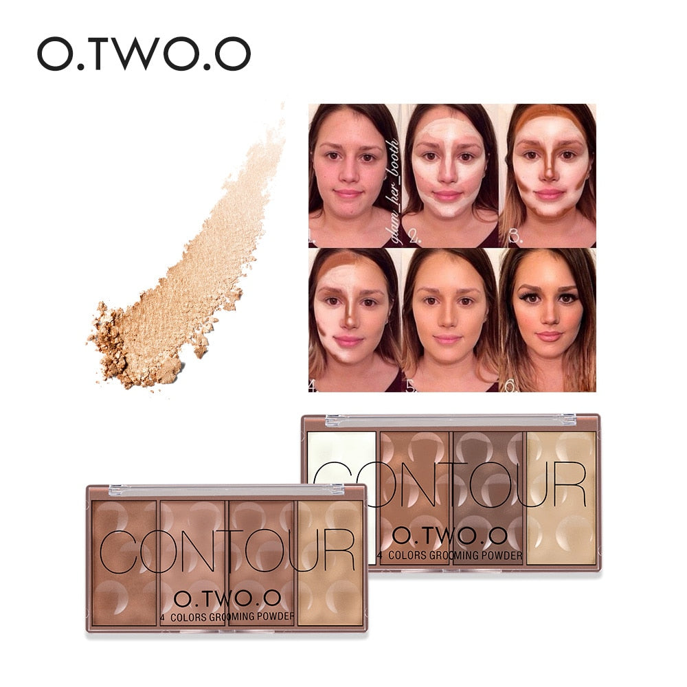 Contour Palette Face Shading Powder Makeup 4 Colors - Chic Beauty Stores