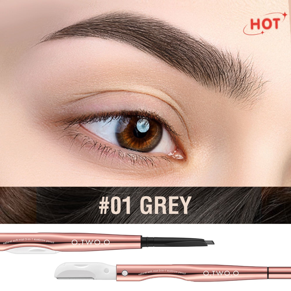 Eyebrow Pencil 3 in 1 Natural 4 Colors - Chic Beauty Stores