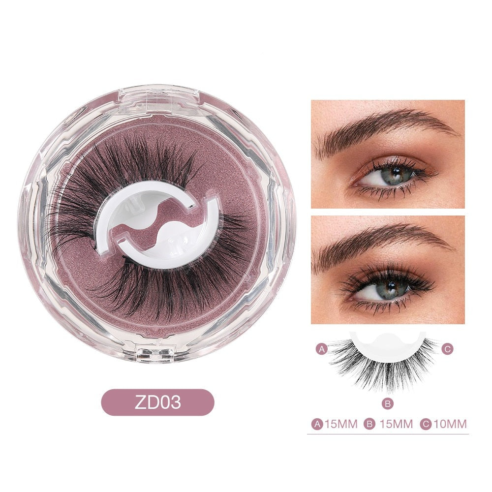 False Eyelashes Self Adhesive Long Thick Volume Eyelashes No Need Glue