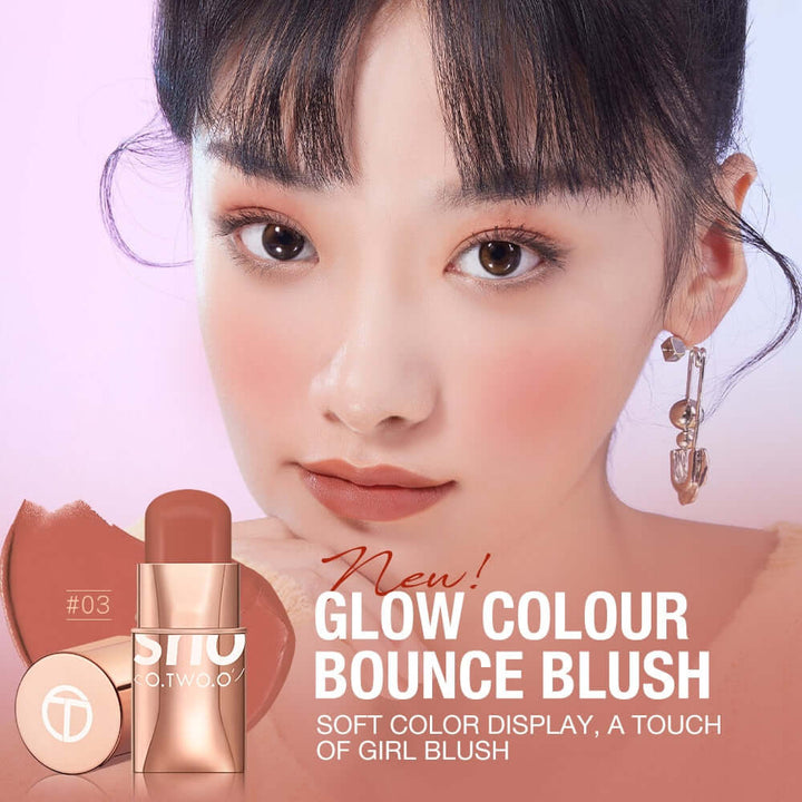 Blush Stick Cream Blusher 6 Colors Waterproof Long-lasting Lip