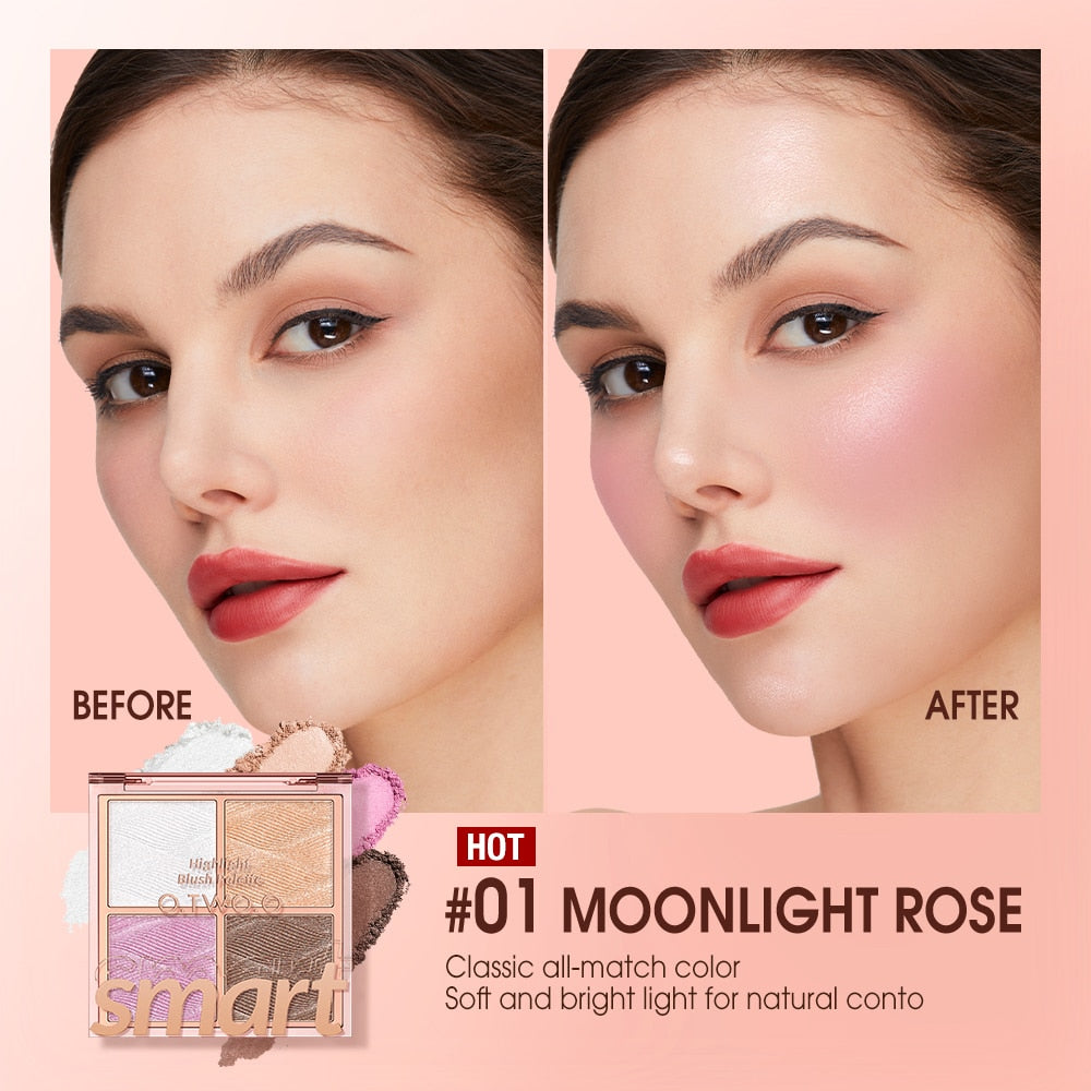 Highlighter Makeup Palette Waterproof - Chic Beauty Stores