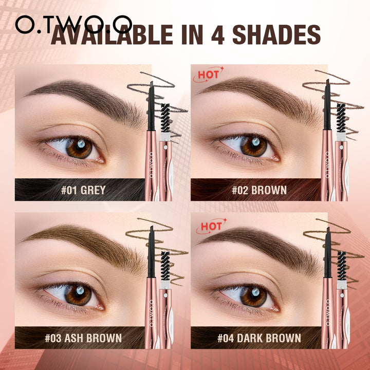 Eyebrow Pencil 3 in 1 Natural 4 Colors - Chic Beauty Stores