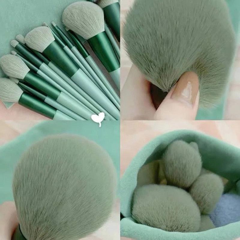 Soft Fluffy Makeup Brushes Set 13Pcs - Chic Beauty Stores