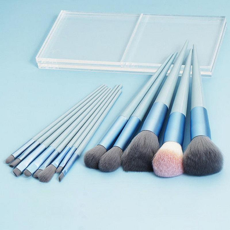 Soft Fluffy Makeup Brushes Set 13Pcs - Chic Beauty Stores