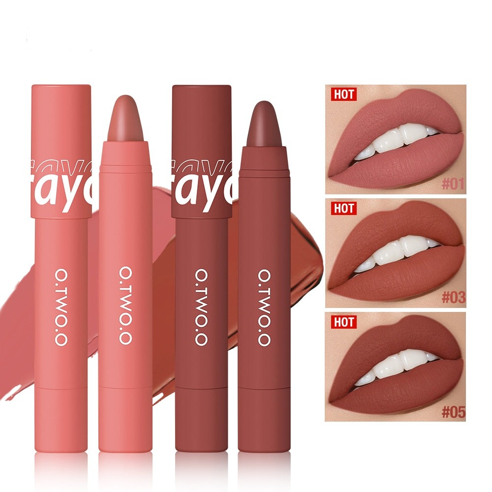Lipstick Pencil Lip Liner 6 Colors Velvet Matte - Chic Beauty Stores