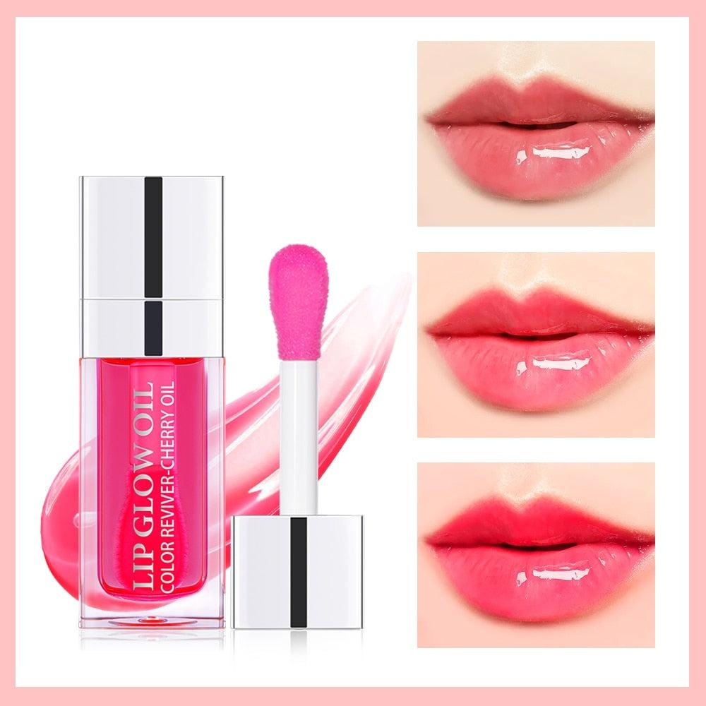 Lip Gloss crystal jelly moisturizing lip oil plumping - Chic Beauty Stores