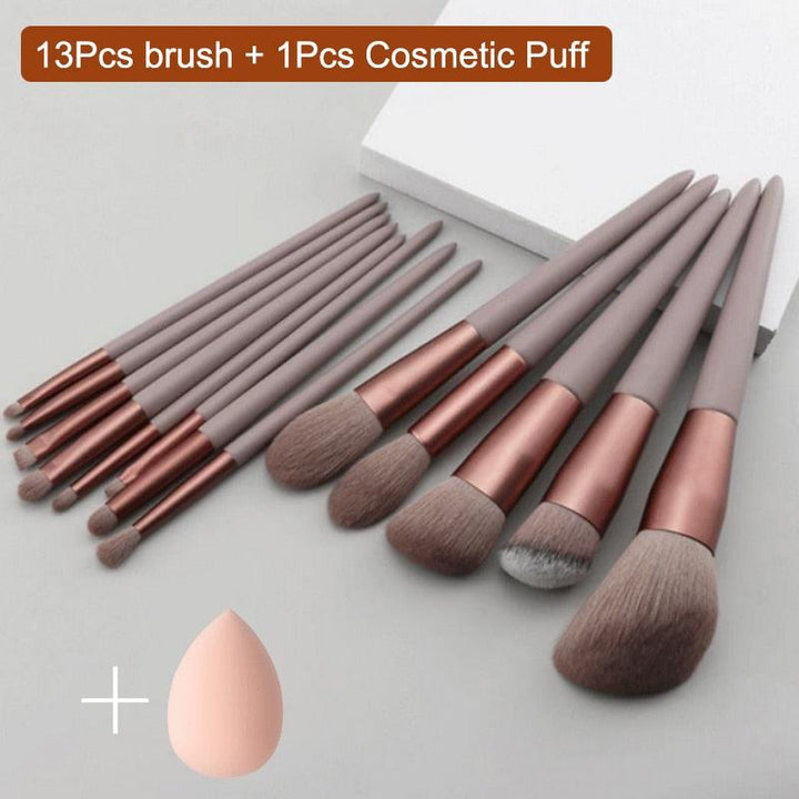 Makeup Brush Set 13Pcs Nylon - Chic Beauty Stores