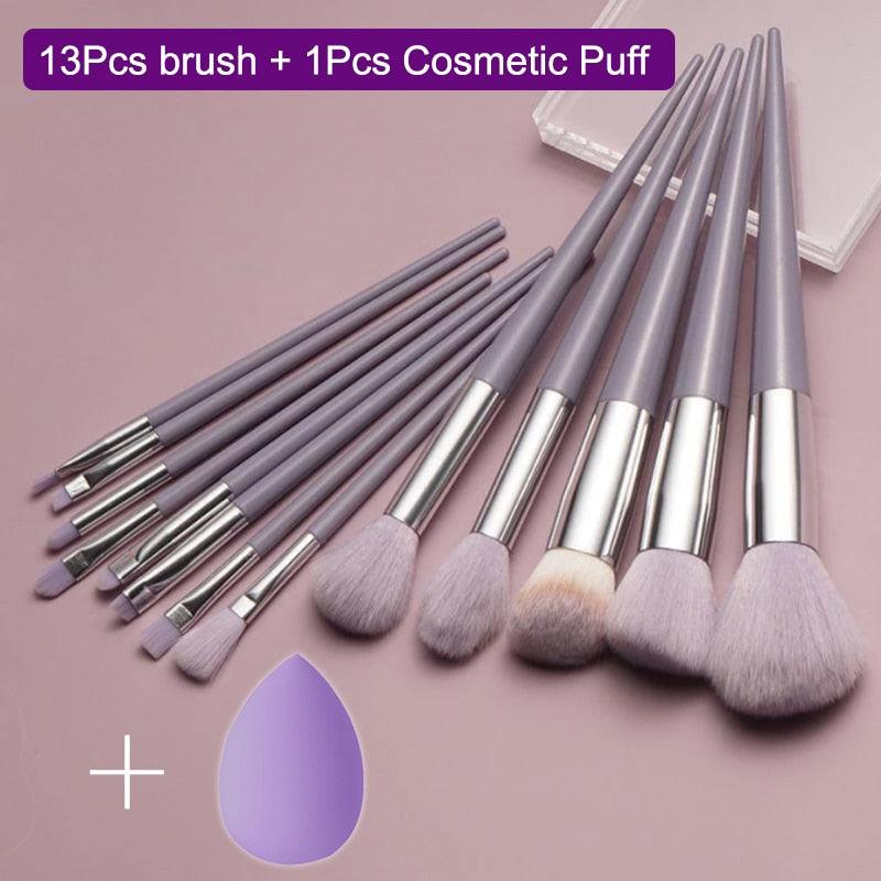 Makeup Brush Set 13Pcs Nylon - Chic Beauty Stores