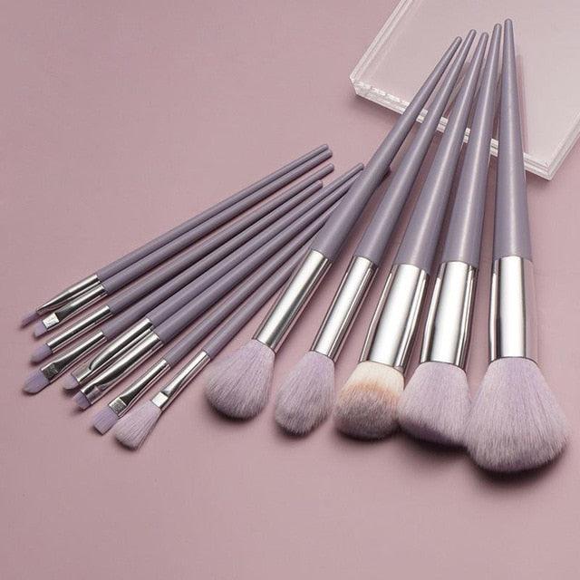 Soft Fluffy Makeup Brushes Set 13Pcs - Chic Beauty Stores