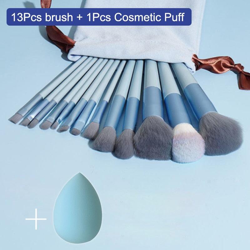 Makeup Brush Set 13Pcs Nylon - Chic Beauty Stores