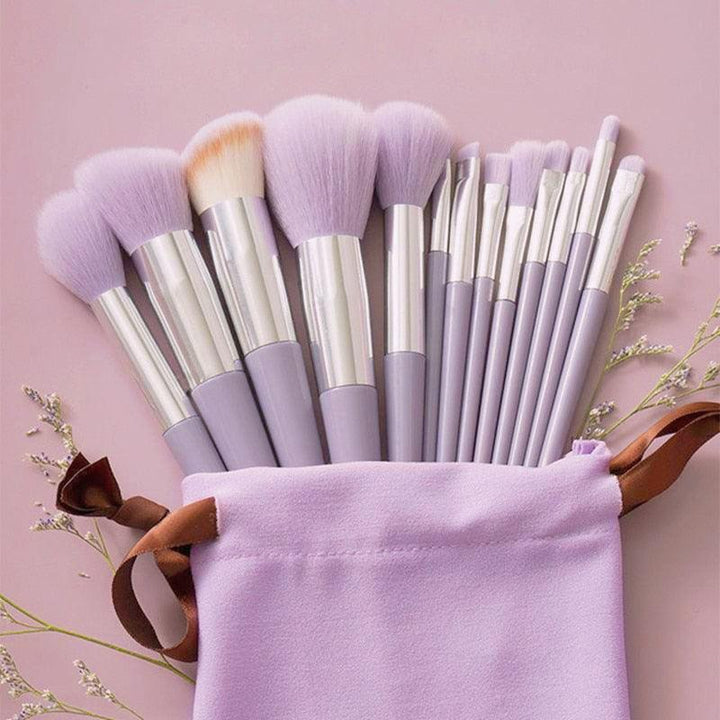 Soft Fluffy Makeup Brushes Set 13Pcs - Chic Beauty Stores